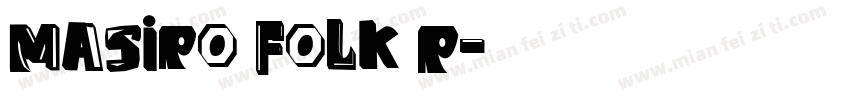 Masiro Folk R字体转换